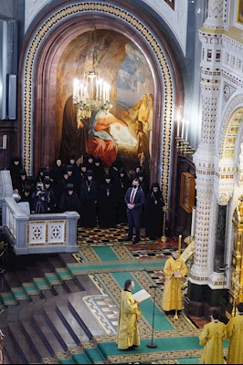 Митрополит Игнатий принял участие в Божественной литургии в день 14-й годовщины интронизации Патриарха Кирилла