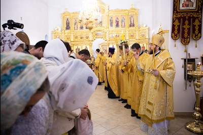 Митрополит Игнатий совершил всенощное бдение в храме апостола и евангелиста Иоанна Богослова г. Саратова