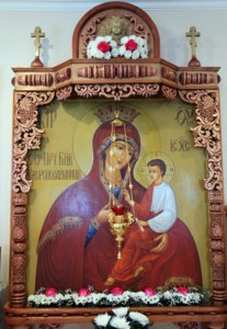 Божественная литургия в храме в честь иконы Божией Матери «Скоропослушница» гор.Шиханы Вольского района