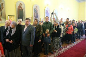 Божественная литургия в храме во имя мучениц Веры, Надежды, Любови и матери их Софии поселка Светлый Татищевского района