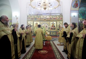 Всенощное бдение в Свято-Никольском мужском монастыре г. Саратова