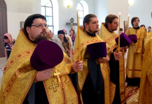 Всенощное бдение в храме в честь Рождества Христова г. Саратова