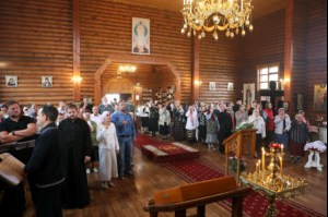 Божественная литургия в храме в честь Сретения Господня г. Саратова