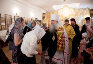 Всенощное бдение в храме в честь Рождества Христова г. Вольска