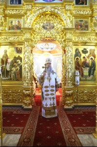 Божественная литургия в Свято-Троицком кафедральном соборе г.Саратова