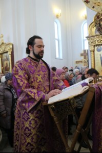 Божественная литургия в храме во имя святого великомученика Георгия Победоносца г.Саратова