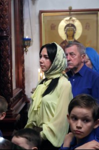 Литургия Преждеосвященных Даров в храме во имя святителя Тихона, Епископа Воронежского, Задонского чудотворца г.Саратова