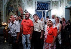 Всенощное бдение в храме святого великомученика и целителя Пантелеимона г. Саратова