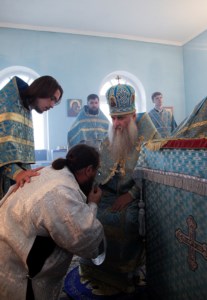 Божественная литургия в храме в честь Рождества Пресвятой Богородицы с. Ершовка (Муммовское) Аткарского района