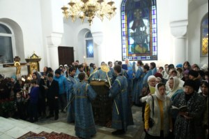 Всенощное бдение на Архиерейском подворье – храме в честь иконы Божией Матери «Утоли моя печали» г.Саратова