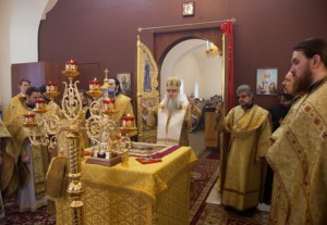 Божественная литургия в храме во имя святителя Николая Японского г. Саратова