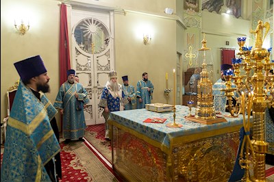 Всенощное бдение в Покровском храме г. Саратова