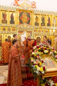 Божественная литургия в Свято-Алексиевском женском монастыре г. Саратова