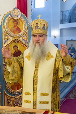 Божественная литургия в Петропавловском храме г. Аткарска