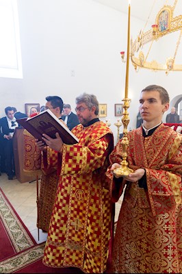 Божественная литургия в храме Воскресения Христова г. Саратова