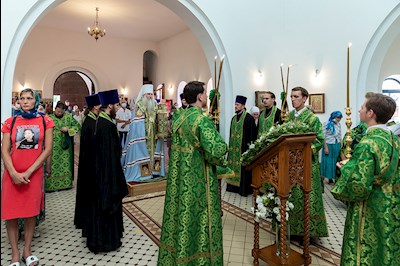 Всенощное бдение в храме преподобного Сергия Радонежского г. Саратова