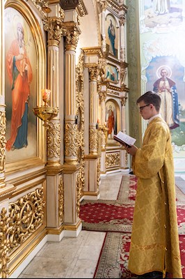 Всенощное бдение в храме Покрова Пресвятой Богородицы г. Саратова