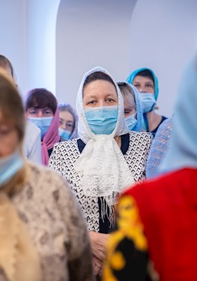 Митрополит Игнатий совершил Божественную литургию в храме в честь иконы Божией Матери «Скоропослушница» г. Шиханы Вольского района