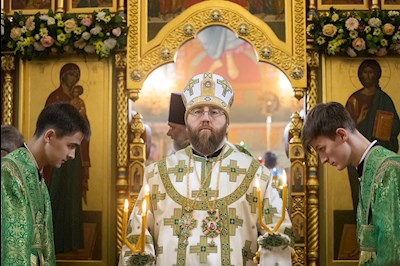 Митрополит Игнатий совершил Божественную литургию в Иоанновском женском монастыре в пос. Алексеевка Хвалынского района