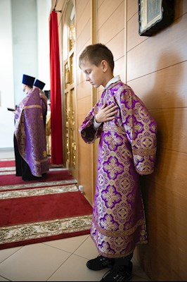 Митрополит Игнатий совершил всенощное бдение с чином воздвижения Креста в кафедральном соборе Живоначальной Троицы г. Вольска