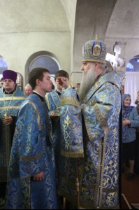 Всенощное бдение в храме Благовещения Пресвятой Богородицы г. Саратова