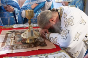 Крещальная литургия в Свято-Троицком кафедральном соборе г. Саратова