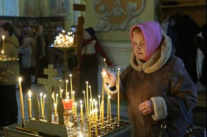 Божественная литургия в храме в честь Покрова Пресвятой Богородицы г. Саратова