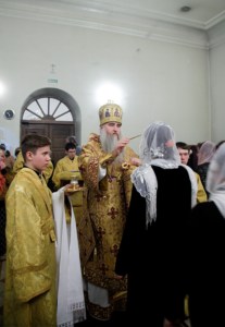 Всенощное бдение в Благовещенском храме г. Вольска