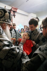 Литургия Преждеосвященных Даров в храме во имя святителя Тихона, Епископа Воронежского, Задонского чудотворца г.Саратова