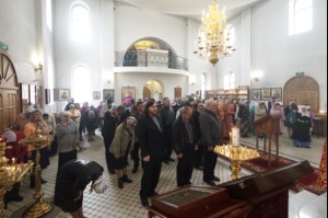 Божественная литургия в храме во имя святых первоверховных апостолов Петра и Павла г. Аткарска
