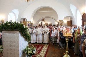 Божественная литургия в Спасо-Преображенском мужском монастыре г. Саратова