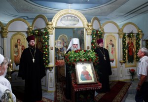 Всенощное бдение в храме святого великомученика и целителя Пантелеимона г. Саратова