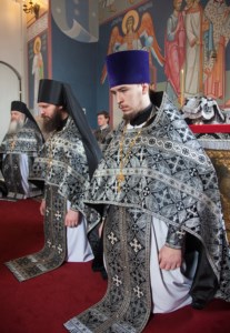 Литургия Преждеосвященных Даров в Свято-Никольском мужском монастыре г.Саратова