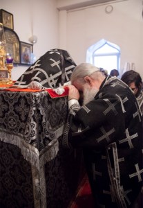 Литургия Преждеосвященных Даров в храме во имя святителя Тихона, Епископа Воронежского, Задонского чудотворца г.Саратова