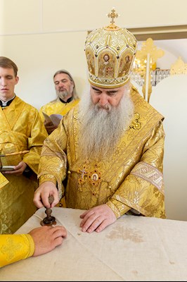 Великое освящение храма Сорока Севастийских мучеников г. Саратова и Божественная литургия в новоосвященном храме