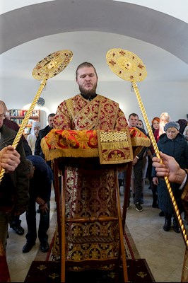 Божественная литургия в храме во имя святых бессребреников и чудотворцев Космы и Дамиана г. Саратова