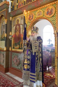 Литургия Преждеосвященных Даров в храме в честь иконы Божией Матери «Утоли моя печали» г. Саратова
