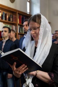 Литургия Преждеосвященных Даров, малое повечерие и утреня Великого Четвертка на Архиерейском подворье — в храме во имя святых равноапостольных Мефодия и Кирилла при СГУ