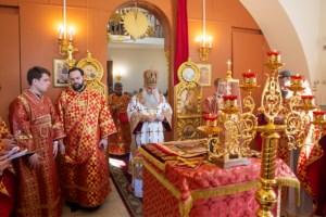 Божественная литургия в храме святого благоверного князя Александра Невского г. Саратова