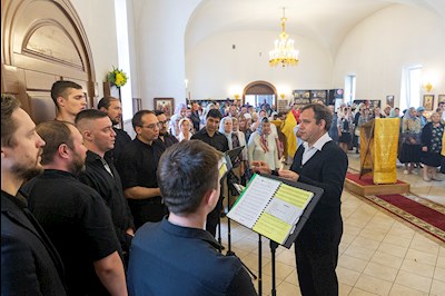 Божественная литургия в храме во имя святителя Николая Японского г. Саратова
