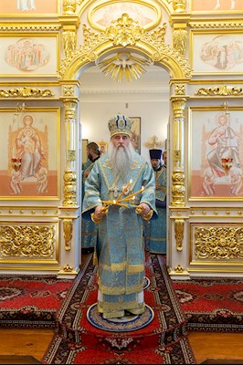 Всенощное бдение в храме Рождества Христова г. Вольска