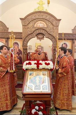 Божественная литургия в храме Воскресения Христова г. Саратова
