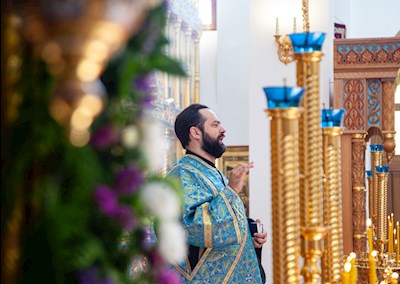 Божественная литургия в Свято-Алексиевском женском монастыре г. Саратова