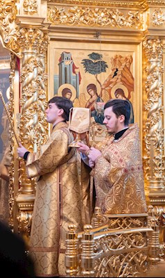 Митрополит Игнатий совершил Божественную литургию в Свято-Троицком кафедральном соборе г. Саратова