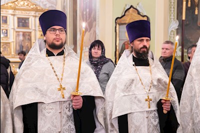 Митрополит Игнатий совершил всенощное бдение в Покровском соборе г. Саратова