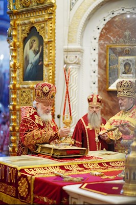 Митрополит Игнатий принял участие в Божественной литургии и торжествах в день тезоименитства Святейшего Патриарха Кирилла