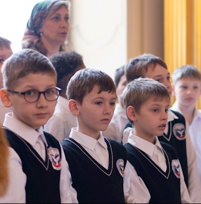 Божественная Литургия в храме святого апостола и евангелиста Иоанна Богослова при СПДС