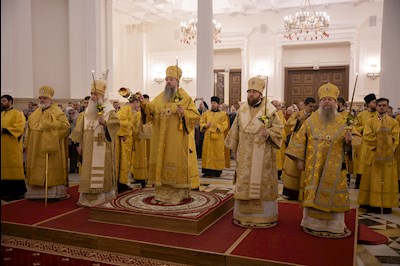 Всенощное бдение в Спасском кафедральном соборе г. Пензы