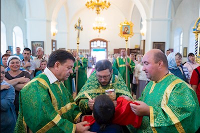 Митрополит Игнатий совершил Божественную литургию в Свято-Сергиевском женском монастыре с. Алексеевка