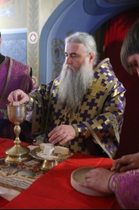 Крещальная литургия в Свято-Троицком соборе Саратова